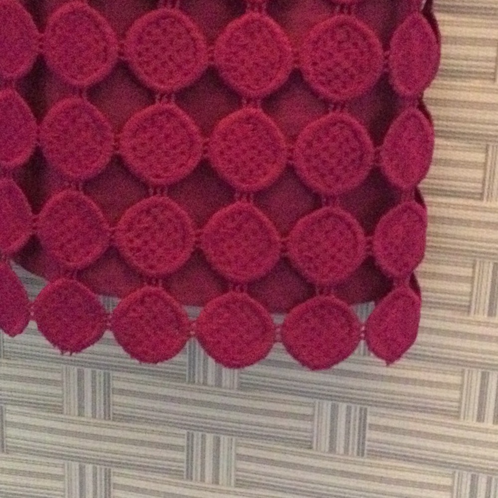 BNWT Charter Club Fuchsia tee with circle overlay - Picture 5 of 5